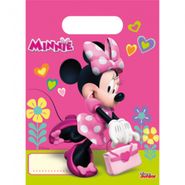Uitdeelzakjes ''Minnie mouse'' (6 stuks)