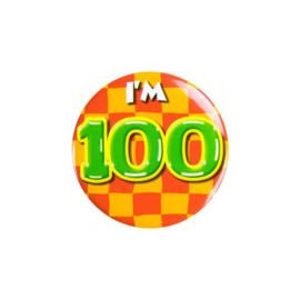 Button ''100 jaar'' (Klein)