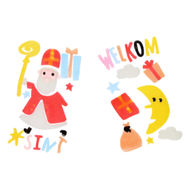 Raamstickers ''Welkom sint''