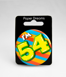 Buttons ''54 jaar'' (Klein)
