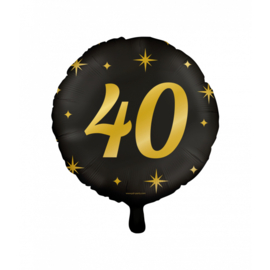 Folieballon ''40 jaar'' (46 cm)