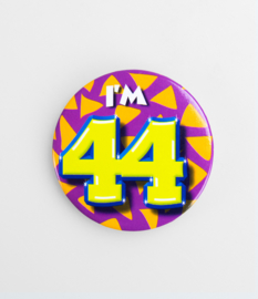 Button ''44 jaar'' (Klein)