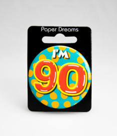 Buttons ''90 jaar'' (Klein)