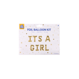 Folieballon set ''It's a girl!''