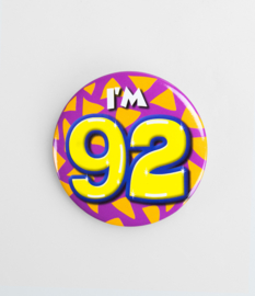 Buttons ''92 jaar'' (Klein)