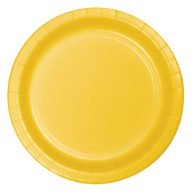 Borden Geel (Ø23cm, 8 stuks)