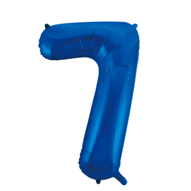 Folieballon ''Cijfer 7 Blauw'' (34'')