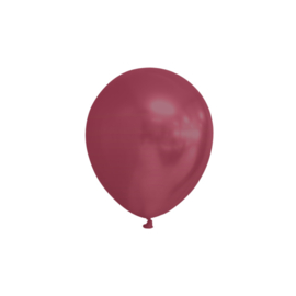 Ballonnen ''Metallic Bordeaux (Ø12,5cm, 25 stuks)
