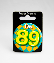 Buttons ''89 jaar'' (Klein)