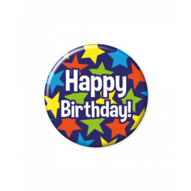 Button ''Happy Birthday'' (Klein)