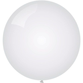 Ballonnen Metallic Wit (Ø91cm, 1st)