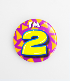 Button ''2 jaar'' (Klein)