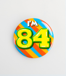 Buttons ''84 jaar'' (Klein)