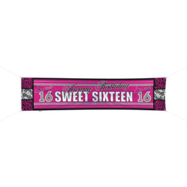 Spandoek ''Sweet 16'' (180x40cm)