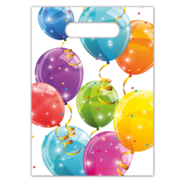 Uitdeelzakjes ''Sprankelende ballonnen'' (6 stuks)