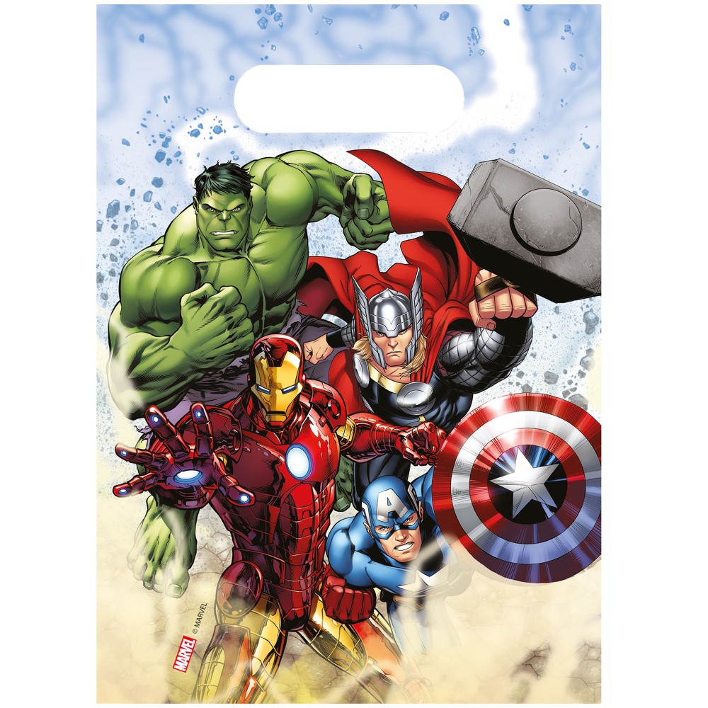 Uitdeelzakjes Avengers (6 st.)