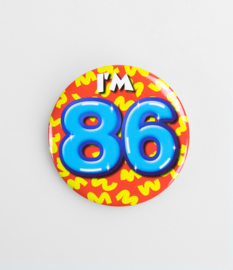 Buttons ''86 jaar'' (Klein)
