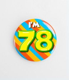 Buttons ''78 jaar'' (Klein)