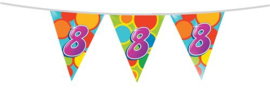 Vlaggenlijn ''8 jaar'' (10 meter)