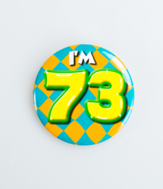 Buttons ''73 jaar'' (Klein)