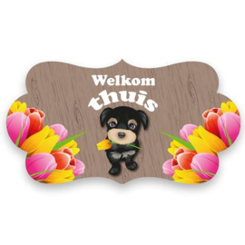 Deurschild ''Welkom thuis''