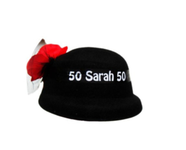 Hoedje ''Sarah 50 jaar''