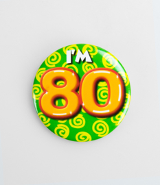 Buttons ''80 jaar'' (Klein)