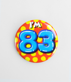 Buttons ''83 jaar'' (Klein)