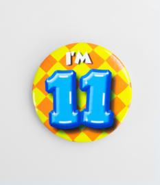 Button ''11 jaar'' (Klein)