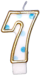 Cijferkaars Blauw "7"