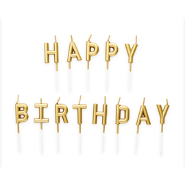 Taart Kaarsenset "Happy Birthday"