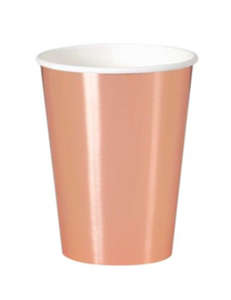 Bekers ''Rosé goud'' (6 stuks)