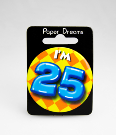 Button ''25 jaar'' (Klein)