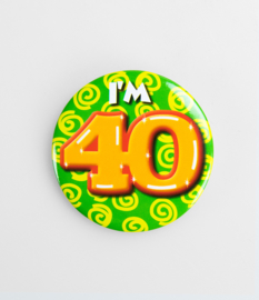 Button ''40 jaar'' (Klein)