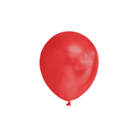 Ballonnen ''Metallic Rood (Ø12,5cm, 25 stuks)