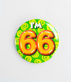 Buttons ''66 jaar'' (Klein)