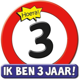 3 jaar versiering