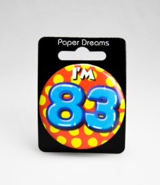 Buttons ''83 jaar'' (Klein)