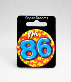 Buttons ''86 jaar'' (Klein)