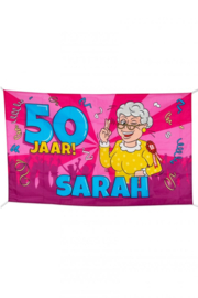 Gevelvlag ''Sarah cartoon'' (90x150 cm)