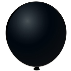 Topballon ''Zwart'' (Ø91cm, Per stuk)