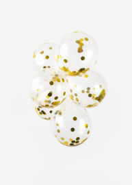 Confetti Ballonnen ''Metallic Goud'' (6 stuks)