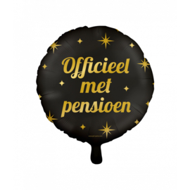 Folieballon ''Hoera met pensioen!'''' (46 cm)