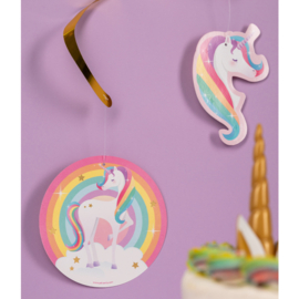Hangdecoratie Unicorn (12 st.)