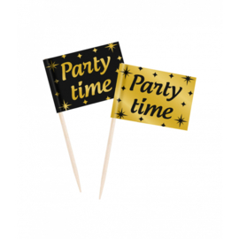 Cocktail Prikkers ''Party Time'' (50 stuks)