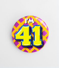 Button ''41 jaar'' (Klein)