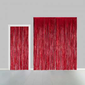 Deurgordijn ''Rood'' (100 x 240 cm, BV)