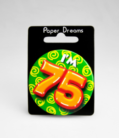 Buttons ''75 jaar'' (Klein)