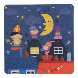 Sinterklaas ''4 in 1 puzzel''