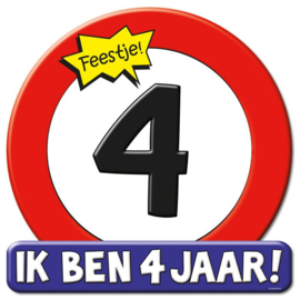 Huldeschild ''4 jaar''